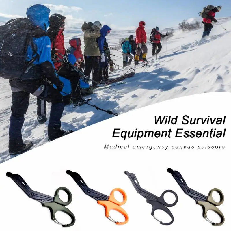 Carbou 18.5cm EMT Trauma Bandage Shears – Tactical Medical Scissors for Emergency & Outdoor Use